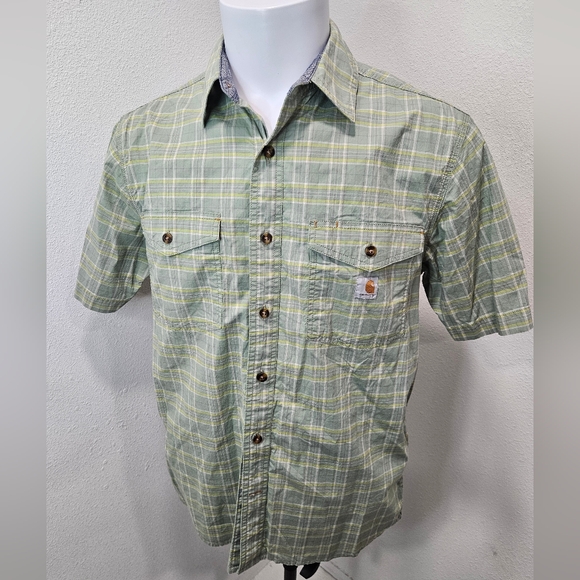 Carhartt Other - Carhartt Rugged Flex men's button short-sleeve medium